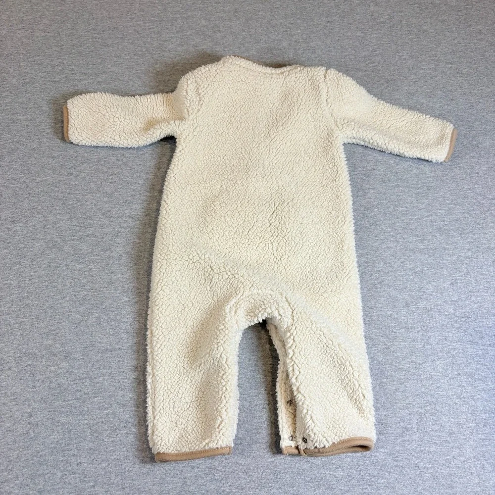 Carter's Sherpa Jumpsuit Baby 6m Cream Adventure Seeker Fleece One Piece